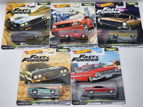 Hot Wheels Premium Fast And Furious Motor City Muscle Set Chase Diecast Haus