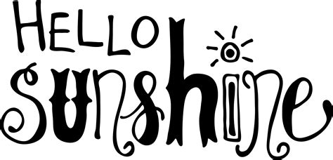 Hand Lettered Hello Sunshine Free Svg Cut File