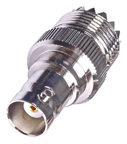 Adaptador Coaxial Rf Recto Bnc Hembra A Uhf Pl 259 Hembra Cuotas Sin