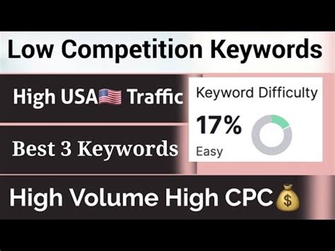 High CPC Keywords For Blog USA Low Competition Keywords YouTube