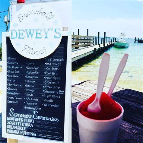 Dewey Destin's Navarre menu in Navarre, Florida, USA