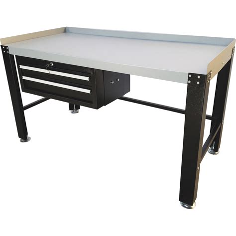 Ideal Heavy-Duty Workbench with Lockable Tool Chest, 1600-Lb. Capacity