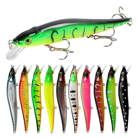 Se Uelos De Pesca De Pececillos Cebos Duros Wobbler Crankbaits Abs