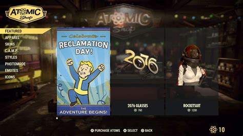 Fallout 76 Atomic Shop Heres Everything You Can Buy In The Premium