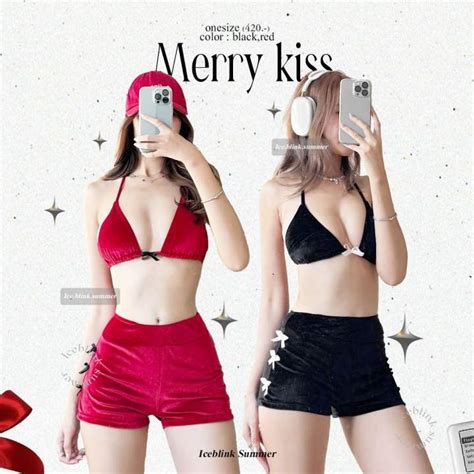 ICEBLINK Merry kiss Bikini set พรอมสง Lazada co th