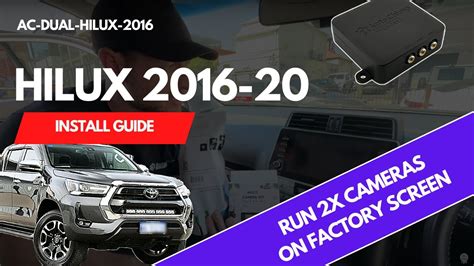 How To Run Two Cameras On Toyota HILUX Screen 2016 2020 AutoChimp