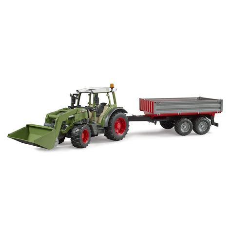 Tractor Fendt Vario 211 Cu Incarcator Frontal Si Remorca Bruder 02182