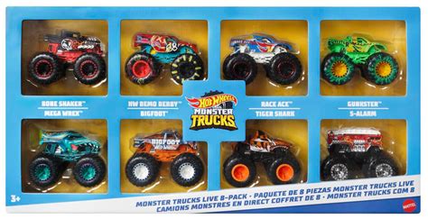Hot Wheels Monster Trucks 8 Pak Metalowe Pojazdy 1 64 Bohaterowie Sklep Komputerowy X Kom Pl