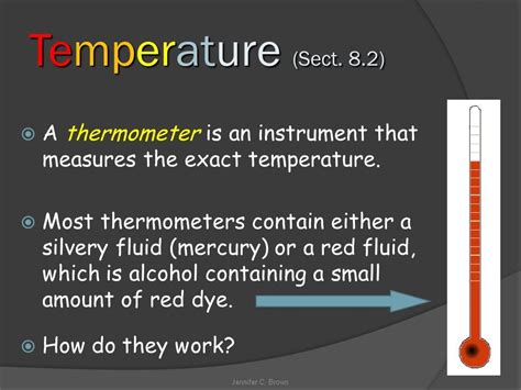 Temperature Sect 8 2 There Are Two Common Temperature Scales