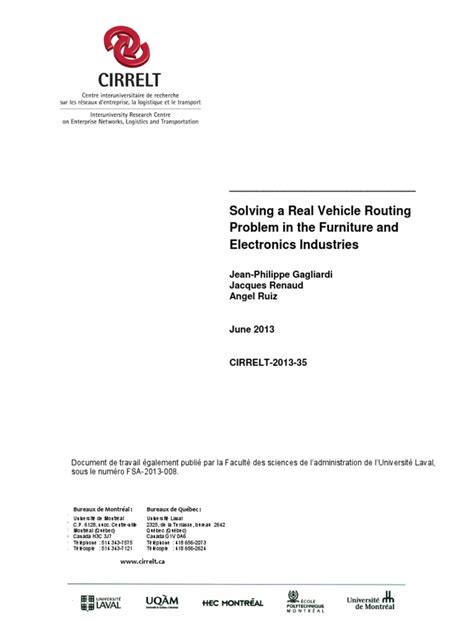 Solving A Real VRP | PDF | Areas Of Computer Science | Computing And ...