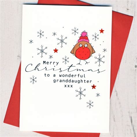 Granddaughter Christmas Card