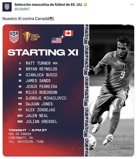 Estados Unidos vs Canadá resultado resumen marcador y cuánto quedó