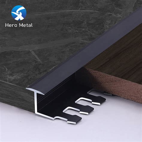 Aluminum Profile Anodised Metal Trim U Shape Floor Tile Edging Strip China Aluminium U Shaped