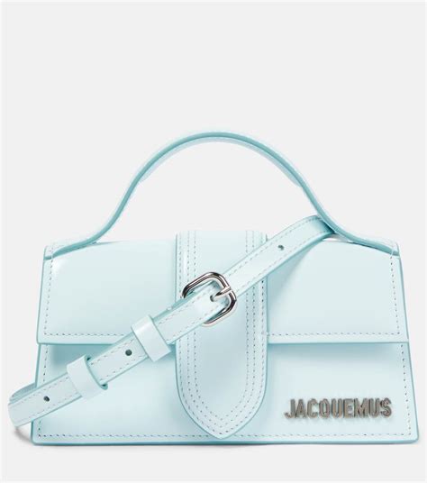 Le Bambino Small Leather Shoulder Bag In Blue Jacquemus Mytheresa