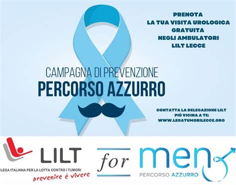 Percorso Azzurro Lilt For Men A Marzo Visite Gratuite Nel Salento