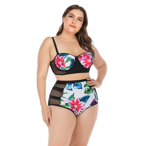 2019 Women Bikini Set Push Up Bathing Suit Swimsuits Plus Size Swimwear