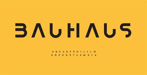 Bauhaus Font Lines