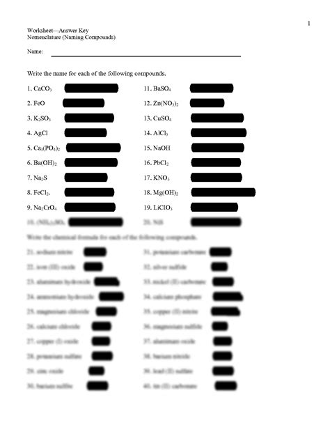 Worksheet Inorganic Nomenclature Ppt Worksheets Library