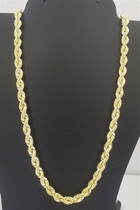 Cadena Torsal En Oro De 14k 14k Gold Rope Chain Etsy Uk