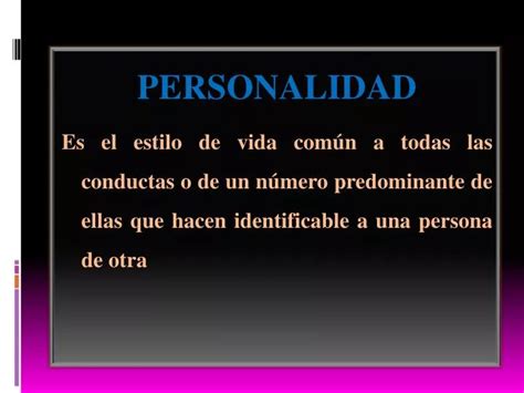 Ppt Personalidad Powerpoint Presentation Free Download Id 5218559