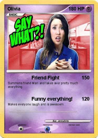 Pokémon Olivia 216 216 Friend Fight My Pokemon Card