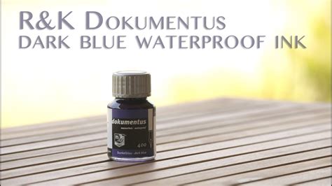 Inchiostro Rohrer Klingner Dokumentus Dark Blue Permanent Ink Test