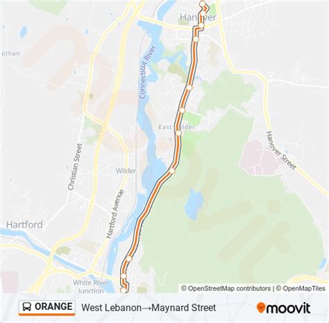 Ruta Orange Horarios Paradas Y Mapas West LebanonMaynard Street