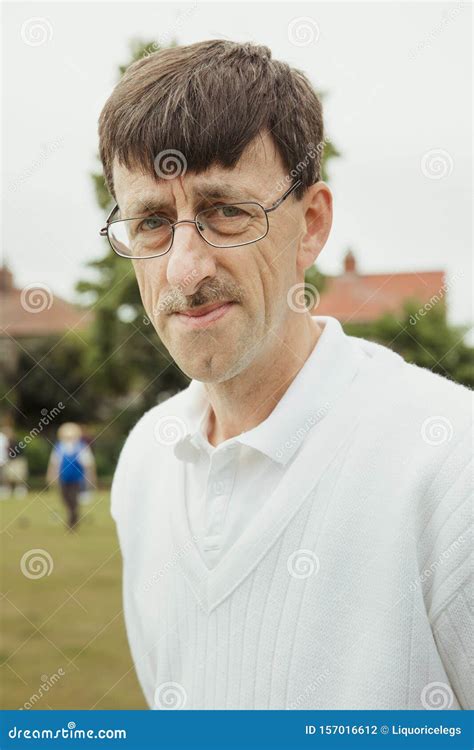 Portrait Of Senior Man Wearing Glasses Stock Photo Image Of Headshot