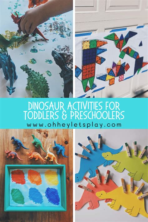 Dinosaur Activities for Toddlers and Preschoolers — Oh Hey Let's Play