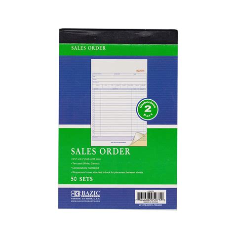 1 Carbonless Sales Order Receipt Record Book 2 Part 50 Sets Duplicate