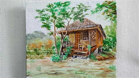 How To Paint National House Of The Philippines Bahay Kuboacrylic