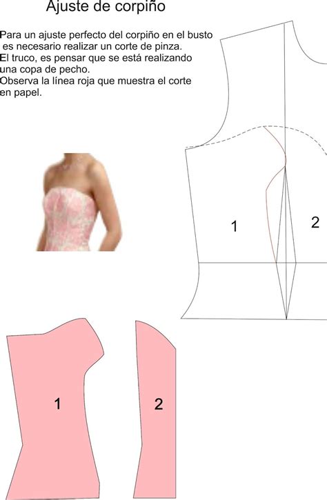 Curso De Patrones Base Y Moda Ajuste Corpiño Corset Pattern T Shirt