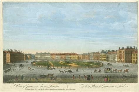 Grosvenor Square c1750 | London square, Grosvenor, Historic england