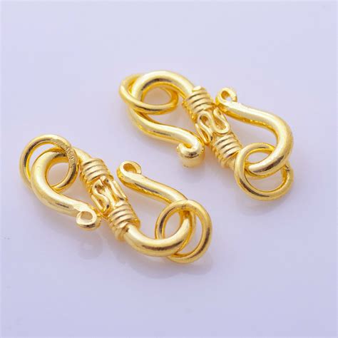 4Pcs 30mm Gold S Clasps Gold Plated S Clasps For Jewelry Etsy