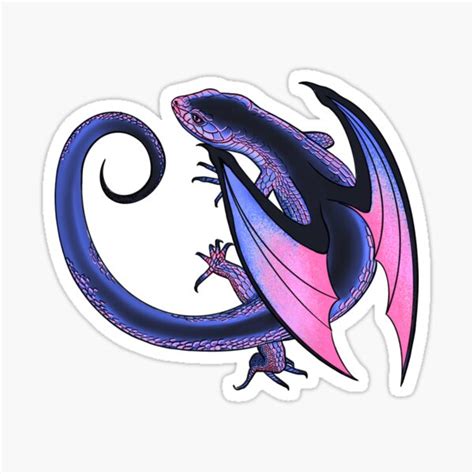 Omnisexual Pride Dragon Sticker For Sale By Alanareneart Redbubble