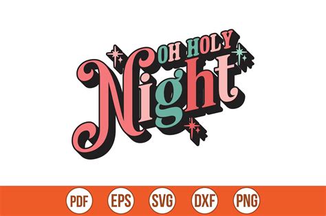 Oh Holy Night Svg Graphic By Craft Store Creative Fabrica