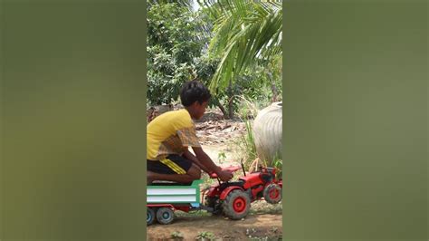 Amazing Rc Tractor Homemade Kubota M9540 Loading People Shorts Youtube