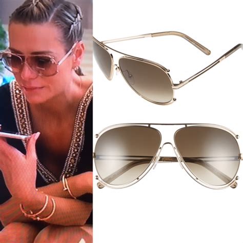 Dorit Kemsley S Gold Aviator Sunglasses Big Blonde Hair