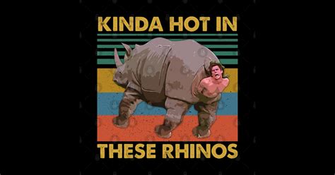 Kinda Hot In These Rhinos Retro Ace Ventura Sticker TeePublic
