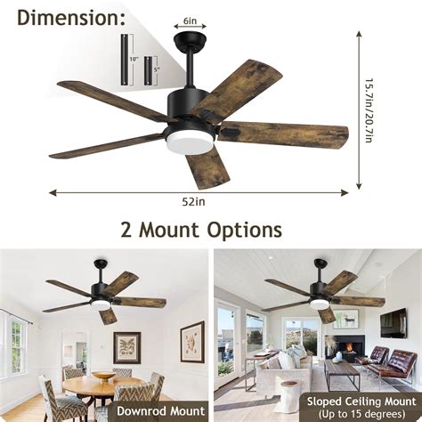 Biukis Ceiling Fans With Lights And Remote Inch Modern Ceiling Fan