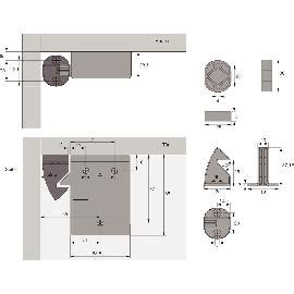 HETTICH Hettlock RFID Fallenschloss Korpusmontage Proxy 125 KHz Schwarz