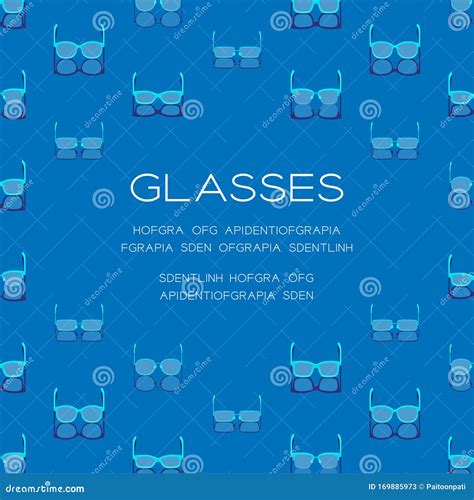 Glasses 3d Isometric Pattern Eyeglasses Fashion Product Concept Poster And Social Banner Post