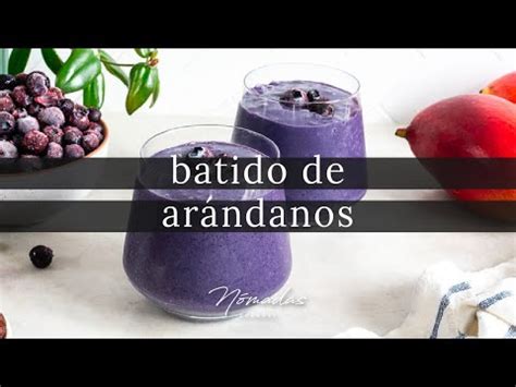 Batido de arándanos Nómadas Gourmet