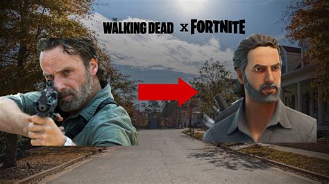 Fortnite Rick Grimes Skin Gameplay The Walking Dead Youtube