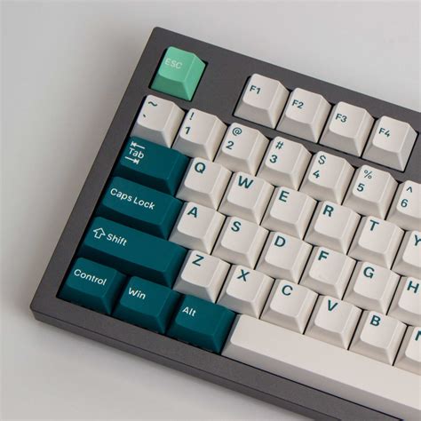 Double-Shot PBT Cherry Profile Full Set Keycaps - White Mint – Keychron UK