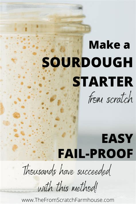 Make A Sourdough Starter From Scratch Easiest Method The From