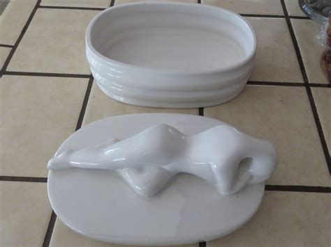 Exquisite Art Deco Design Nude Lady Trinket Box Etsy