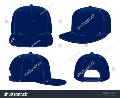 Baseball Cap Template Back