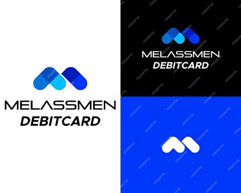 Premium Vector | A blue and black logo for mastercard debit card