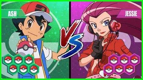 Pokemon Battle Pedia Ash Vs Jessie Team Rocket Youtube